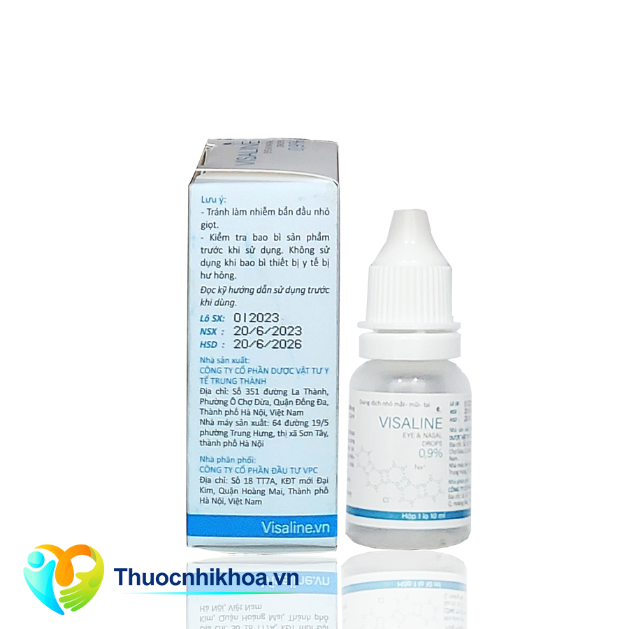 Visaline eye & nasal drops (Lốc 10 lọ 10ml)